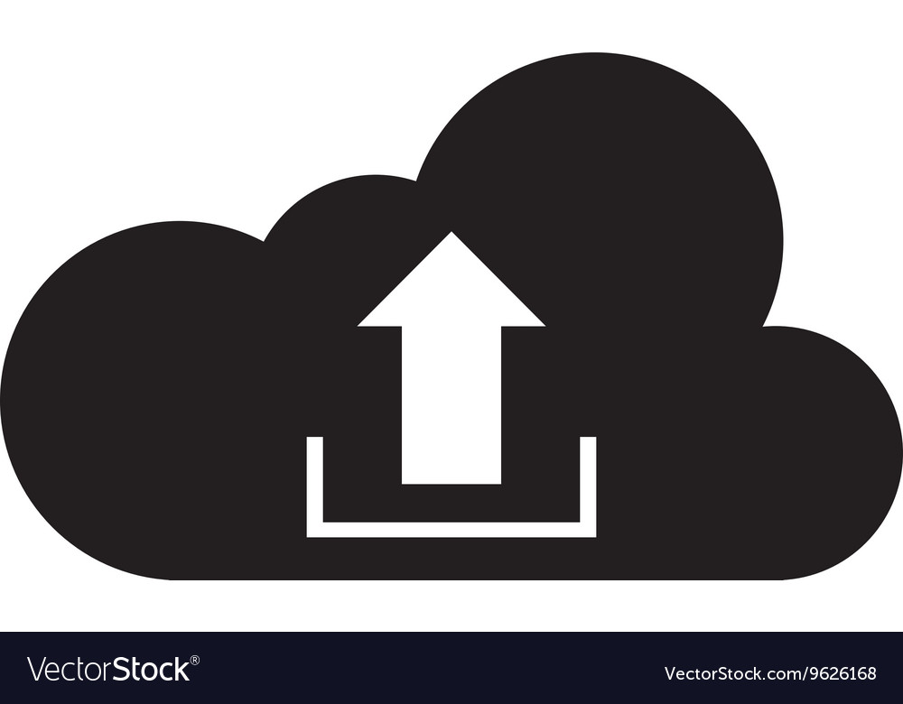 Cloud with upload arrow icon