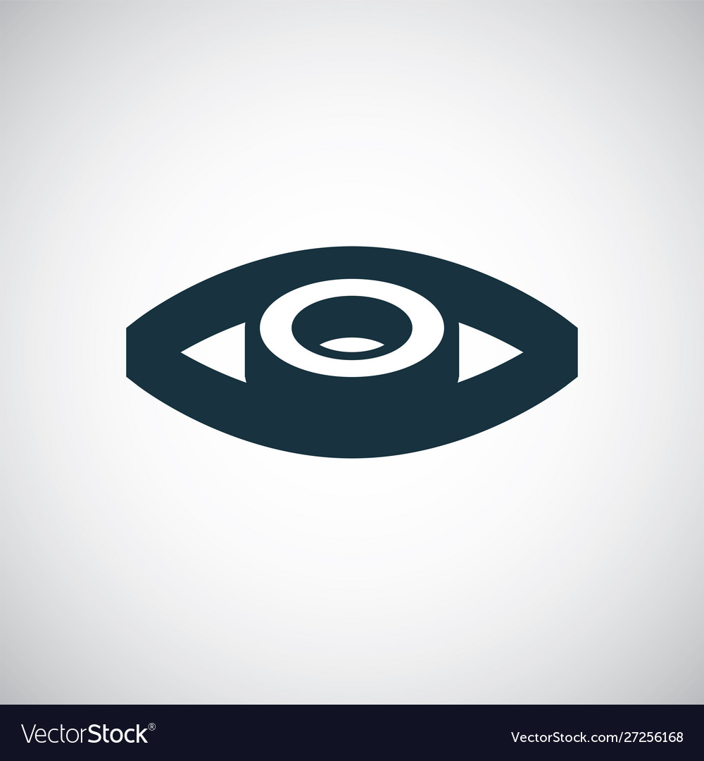 Eye icon for web and ui on white background