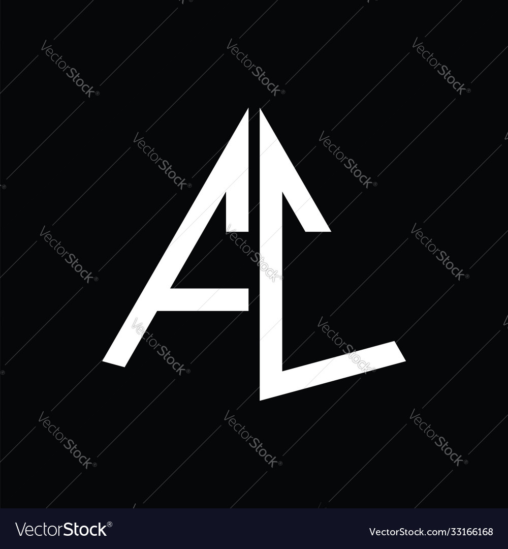 F c white triangle initials with a black