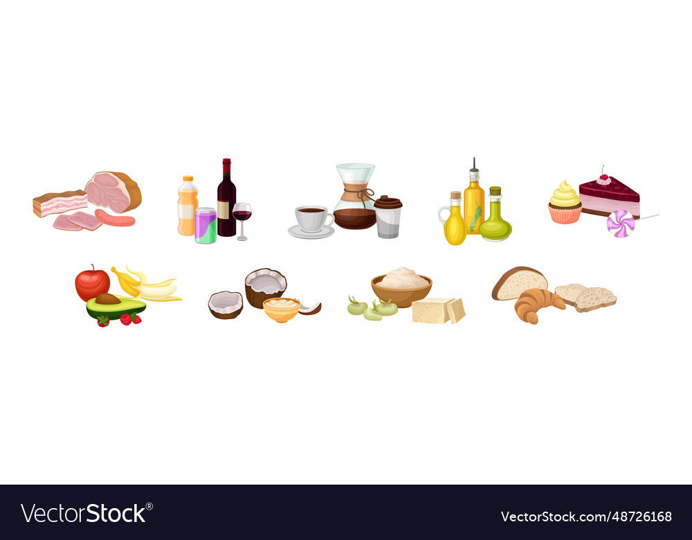 Food product and goods from market composition