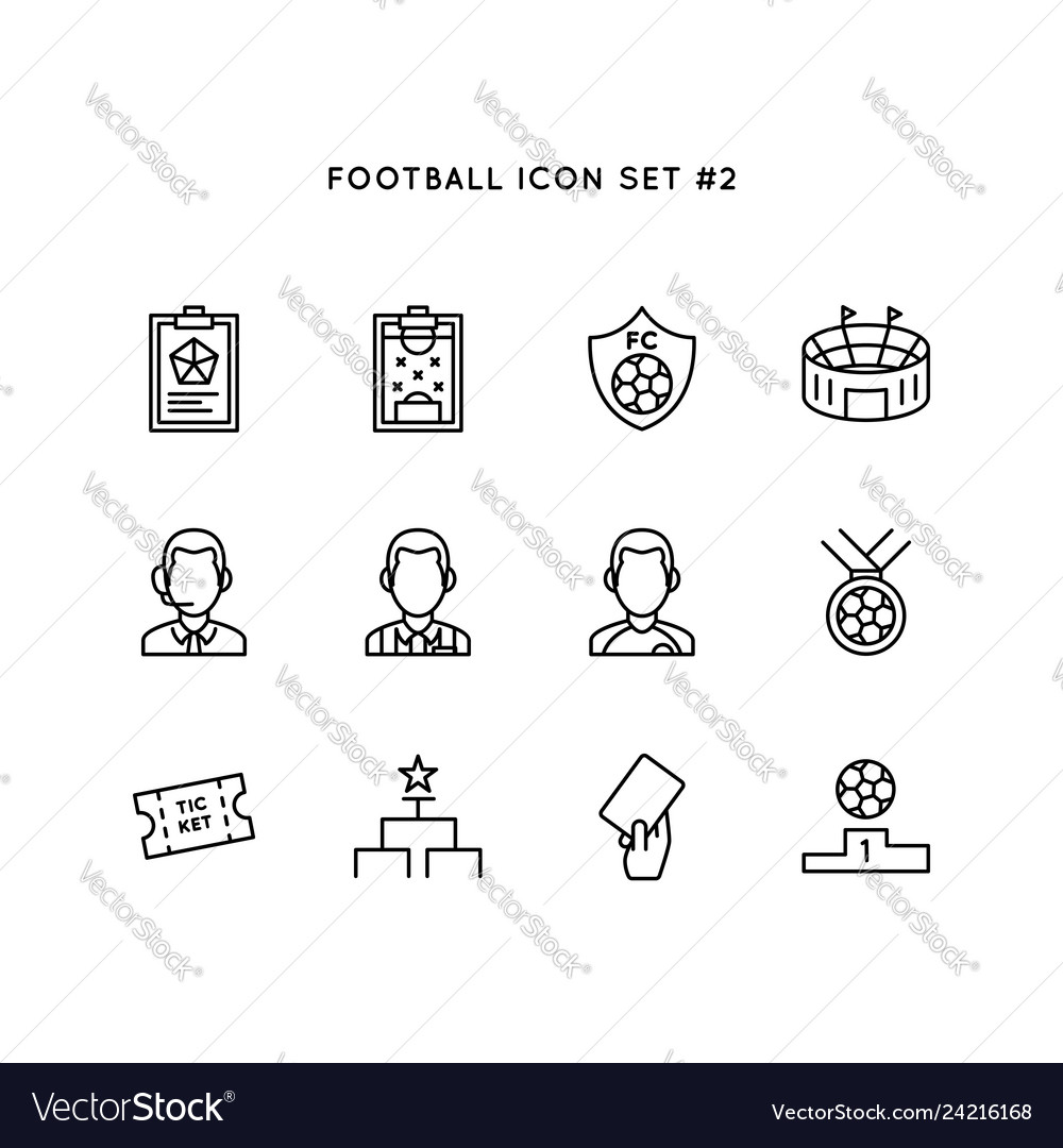 Football Icon Set - Soccer
