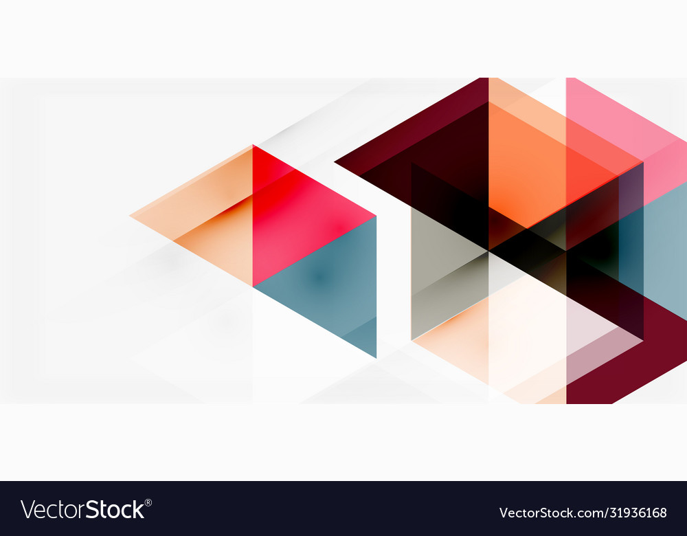 Geometric abstract background mosaic triangle vector image Geometric abstract background mosaic triangle