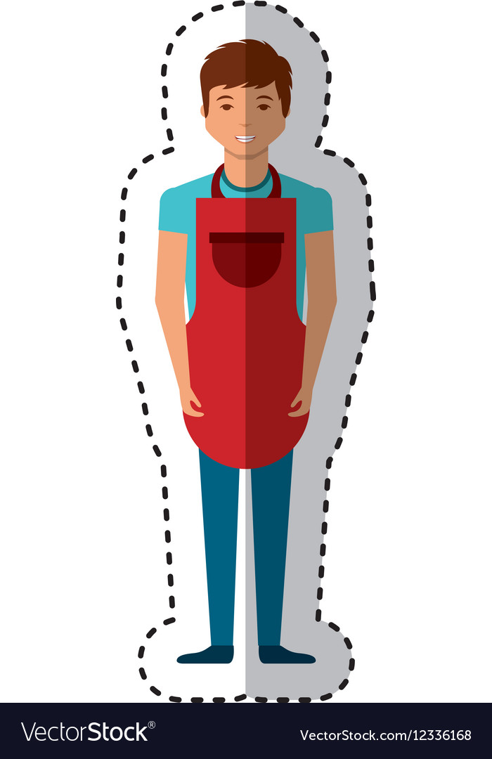 Man with apron character