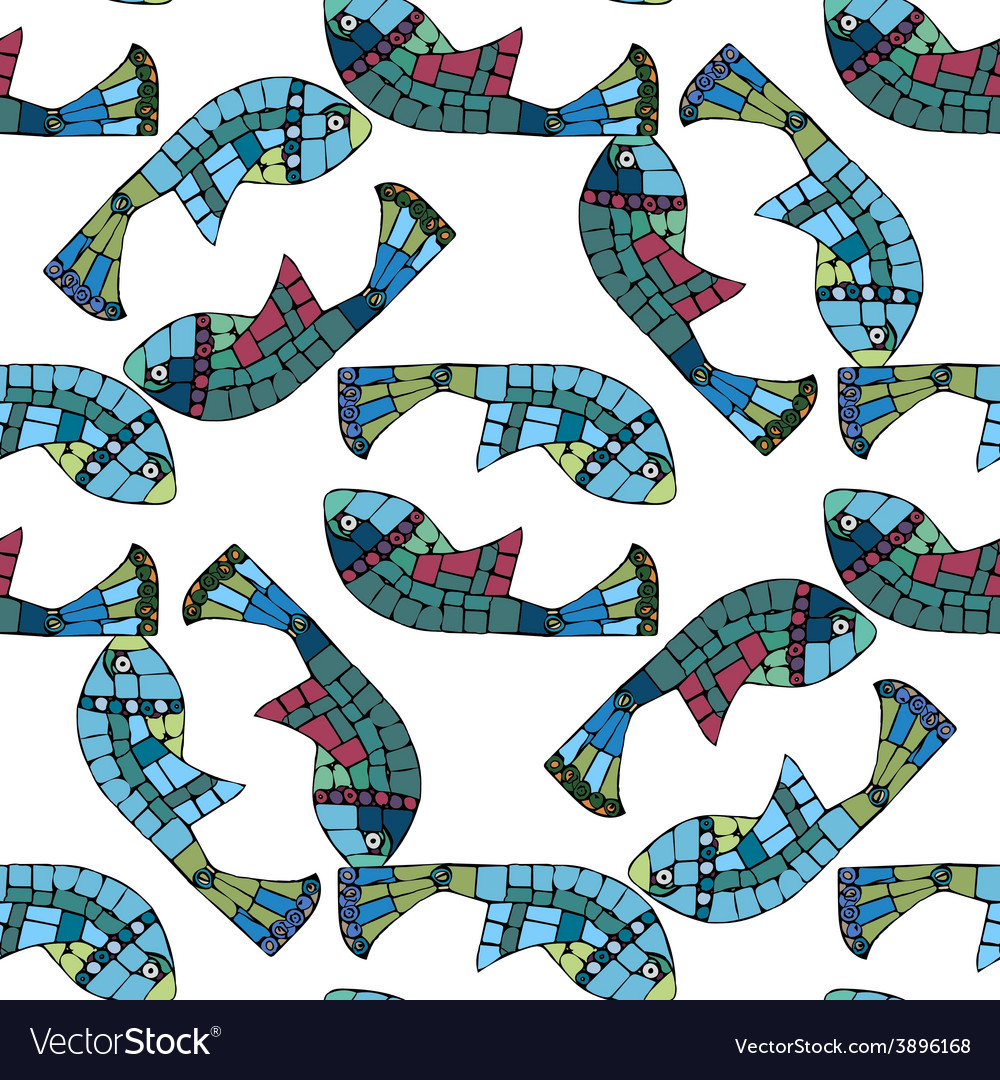 Mosaic Fish Pattern