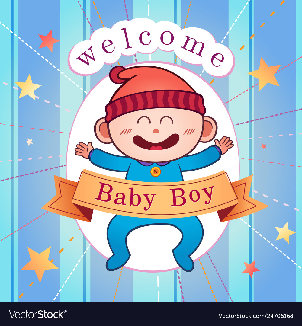 Newborn baby postcard