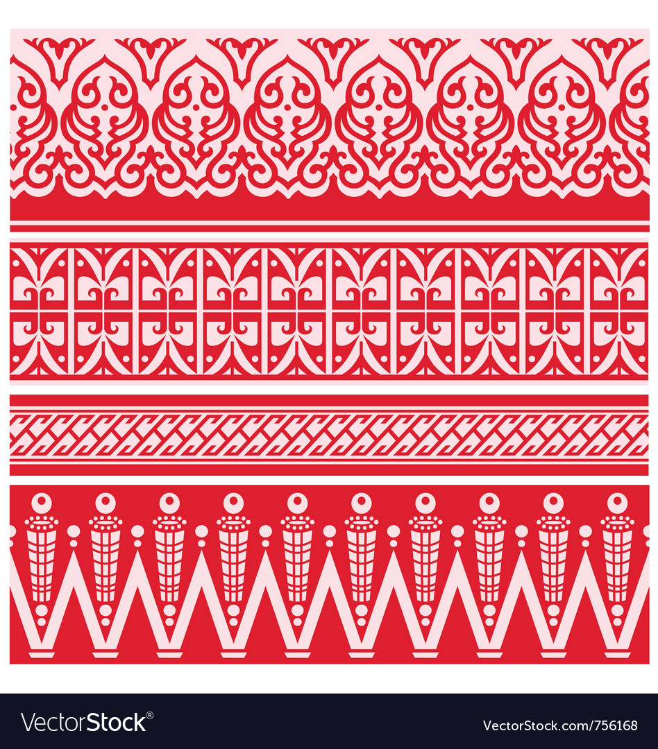 Ornate Seamless Scroll Border