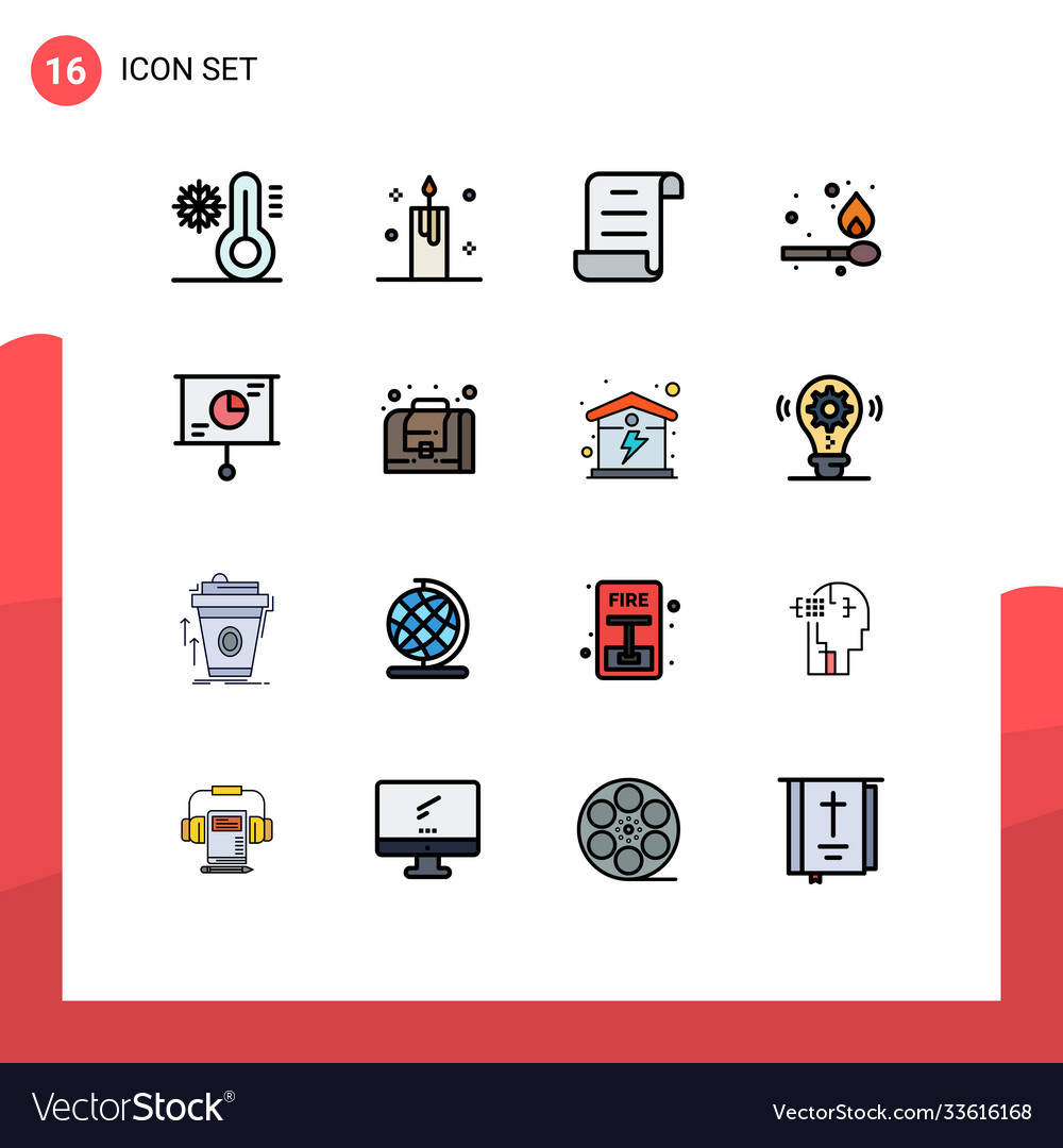 Universal icon symbols group 16 modern flat