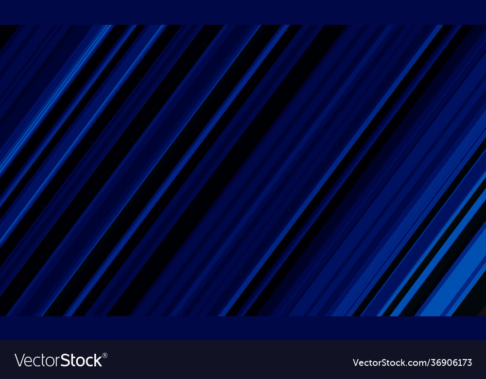 Abstract Blue Line Speed Dynamic On Black Vector Image