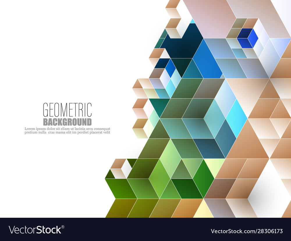 Abstract geometric background with triangles vector image Abstract geometric background with triangles