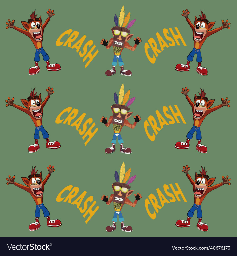 Crash and coco bandicoot for fans of computer game