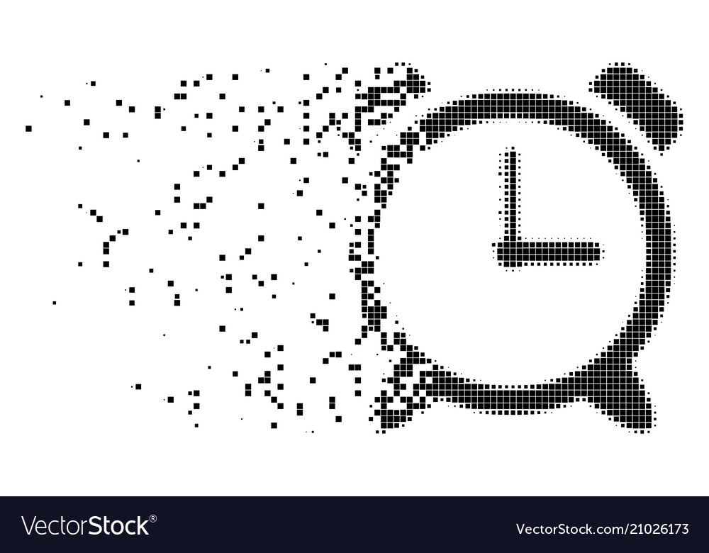 Disintegrating Alarm Clock Icon