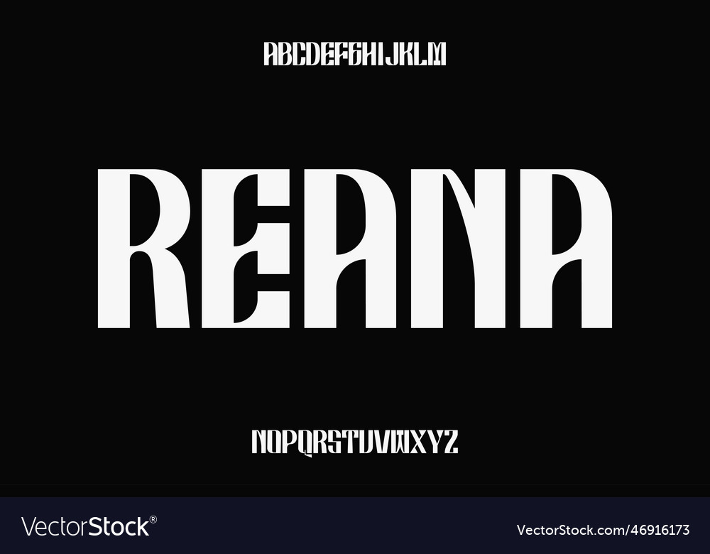 Display font design suitable for headlines vector image Display font design suitable for headlines