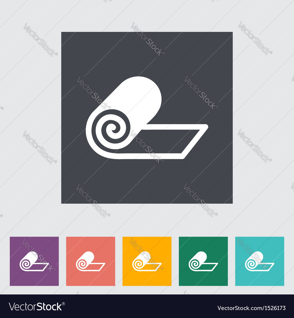 Fitness Yoga Mat Icon