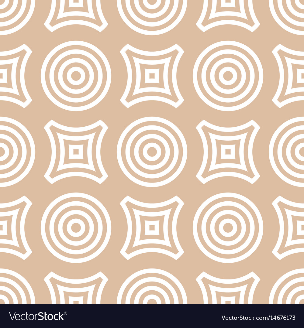 Geometric round shape seamless pattern