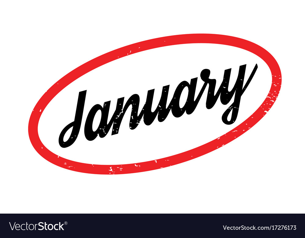 January rubber stamp Royalty Free Vector Image