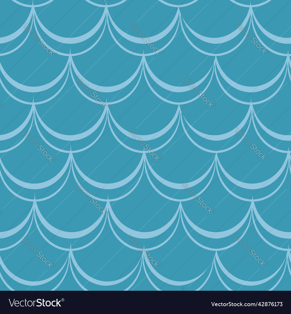 Mermaid scales seamless repeat pattern