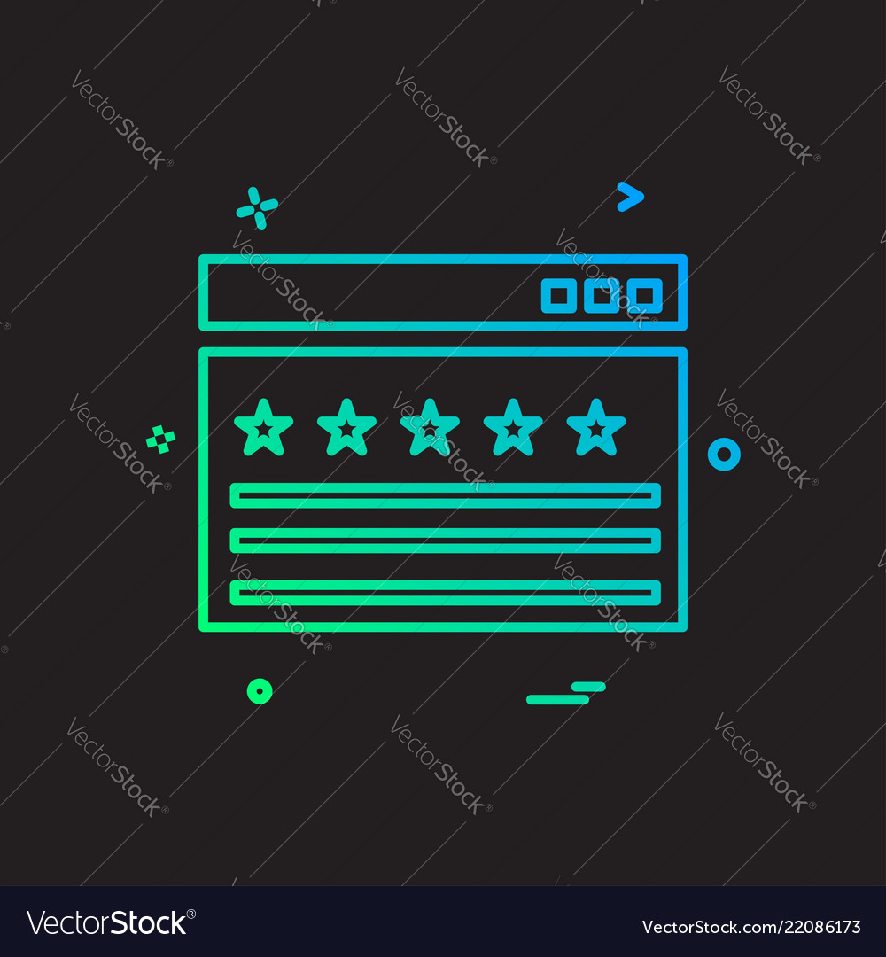 Web layout icon design vector image Web layout icon design