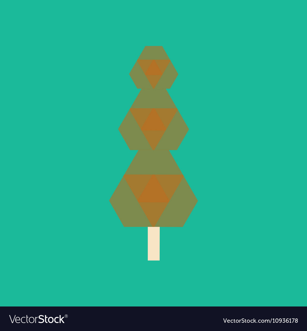 Flat with shadow icon and mobile application