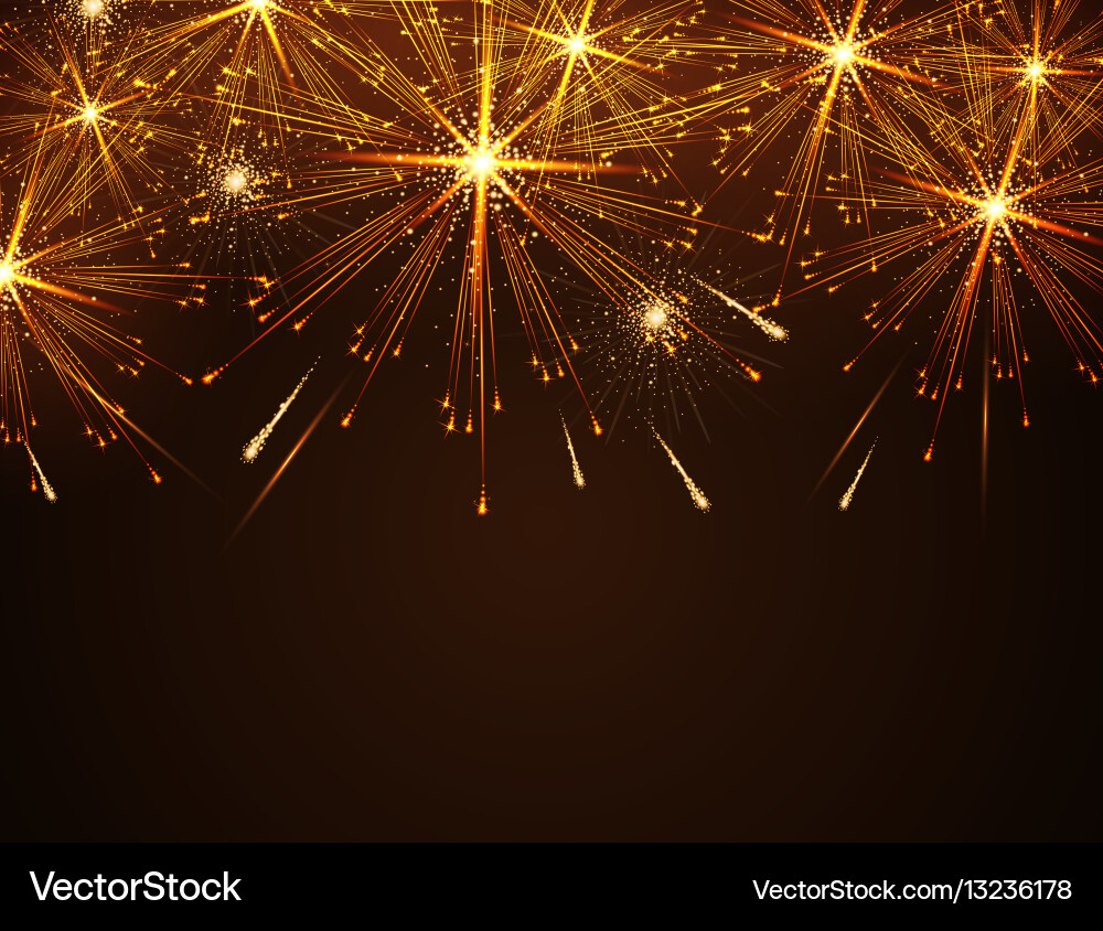 Holiday firework Royalty Free Vector Image - VectorStock