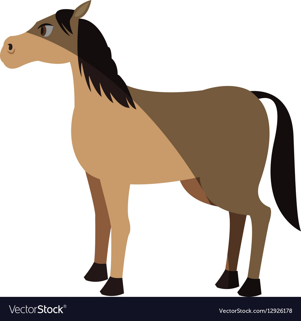 Horse cartoon icon Royalty Free Vector Image - VectorStock