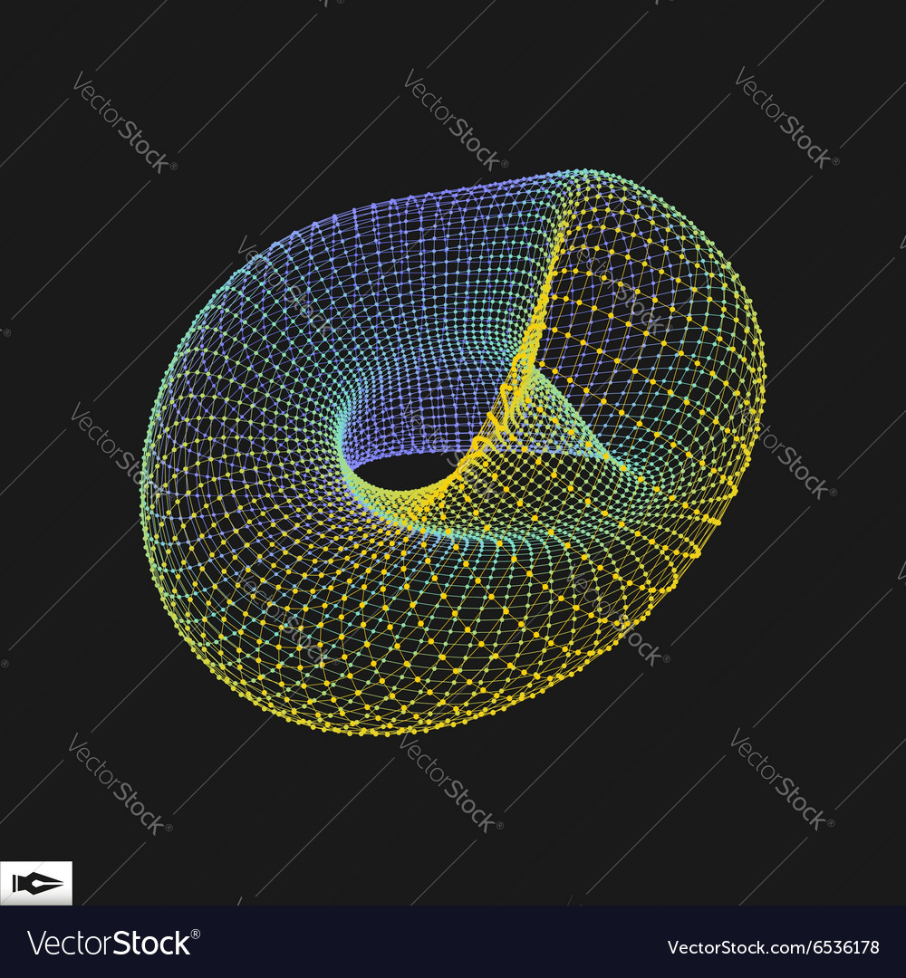 Perspective wireframe object connection structure