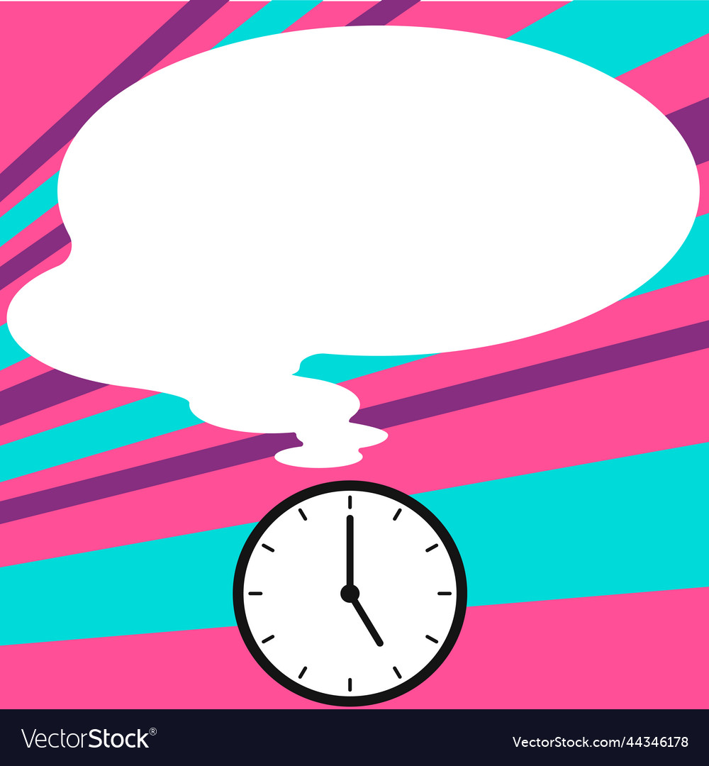 Presenter with conversation bubble showing new vector image Presenter with conversation bubble showing new
