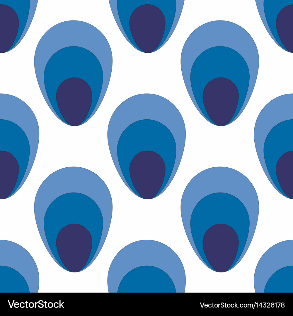 Seamless water drops pattern Royalty Free Vector Image