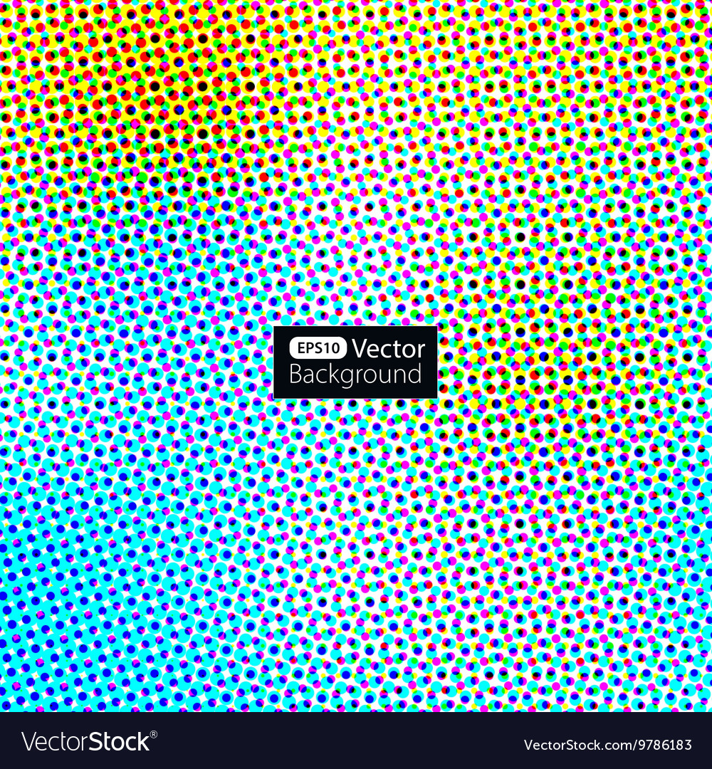 Abstract background in color halftone effect