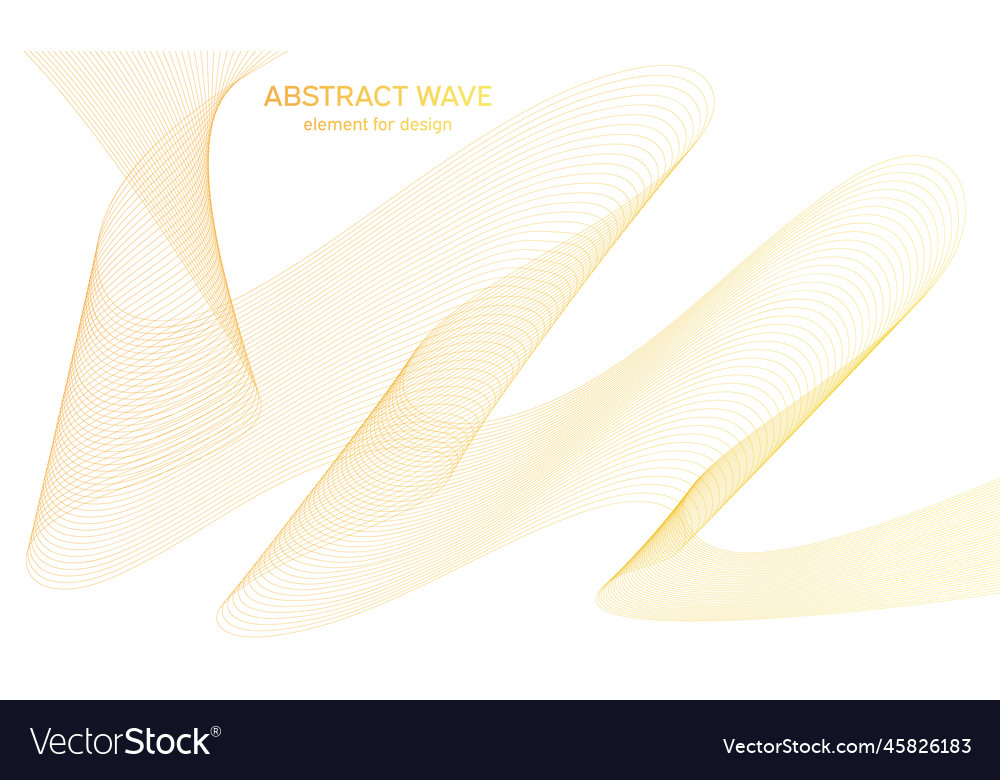Abstract colorful wave element for design vector image Abstract colorful wave element for design