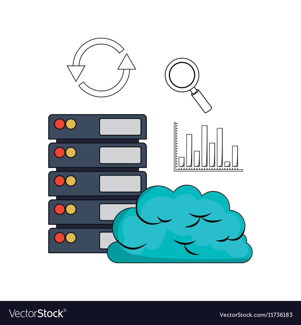 Big data related icons image