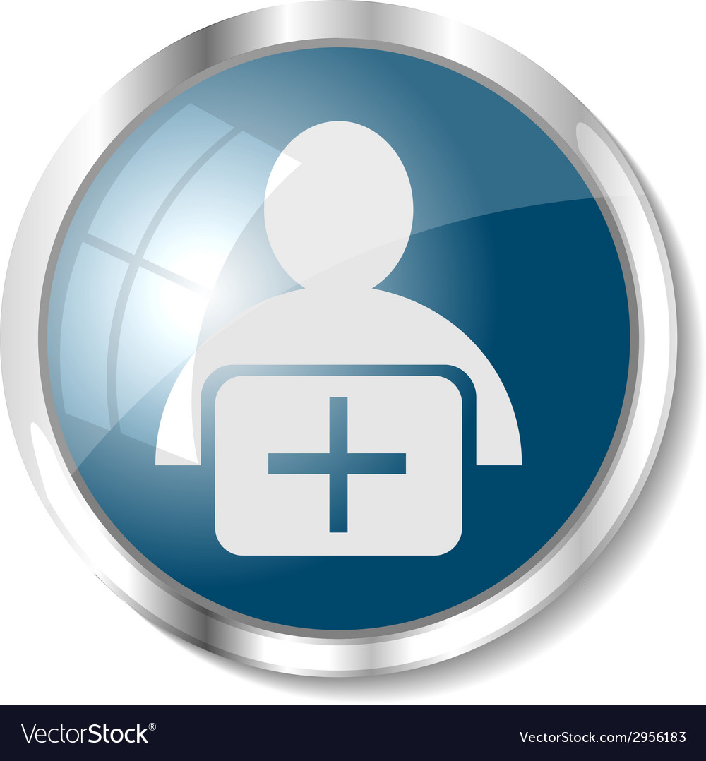 Blue web button
