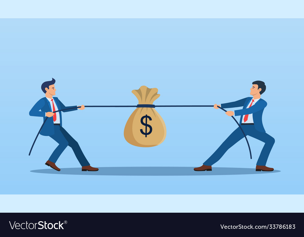 Businessmen in Tug of War