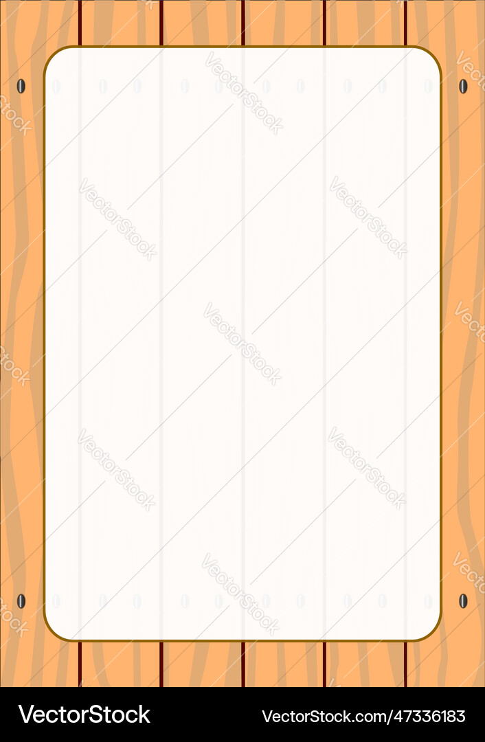 Copy space wooden fence background Royalty Free Vector Image