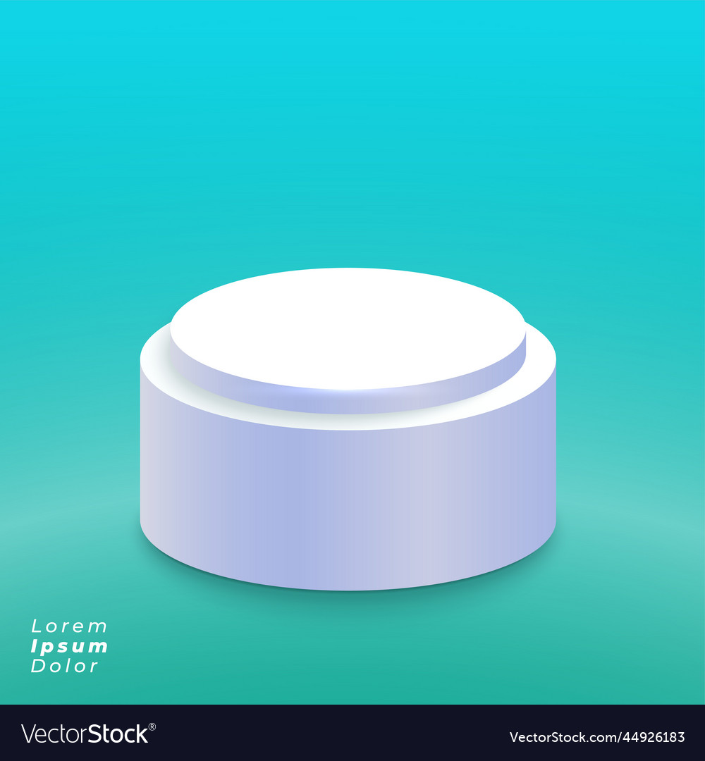 Elegant studio with podium or product display