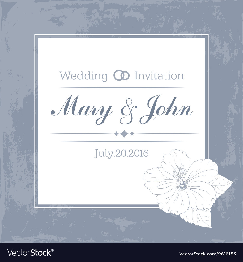 Marriage design template with custom names