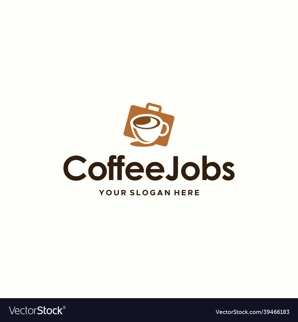 Moderne Kaffee Jobs professionelle Tasse Logo Design