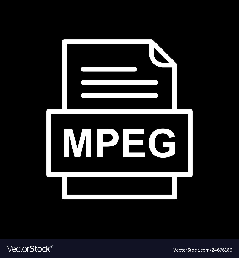 Mpeg file document icon
