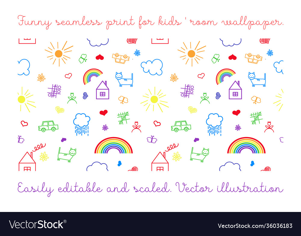 Seamless color pattern vector image Seamless color pattern