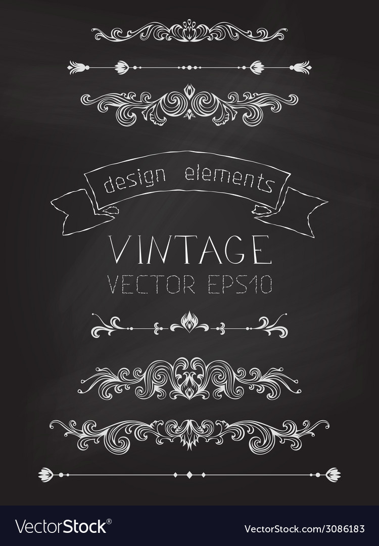 Vintage Chalkboard Elements