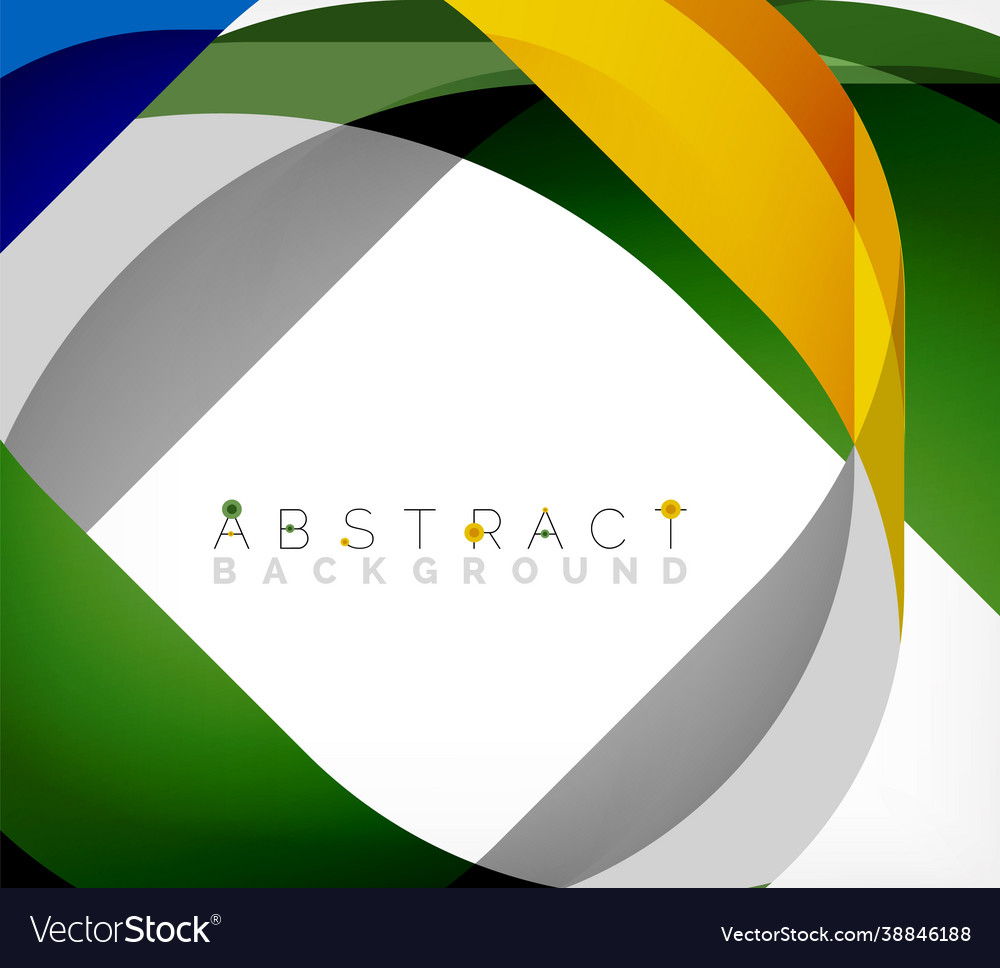 Abstract square shape with overlapping waves