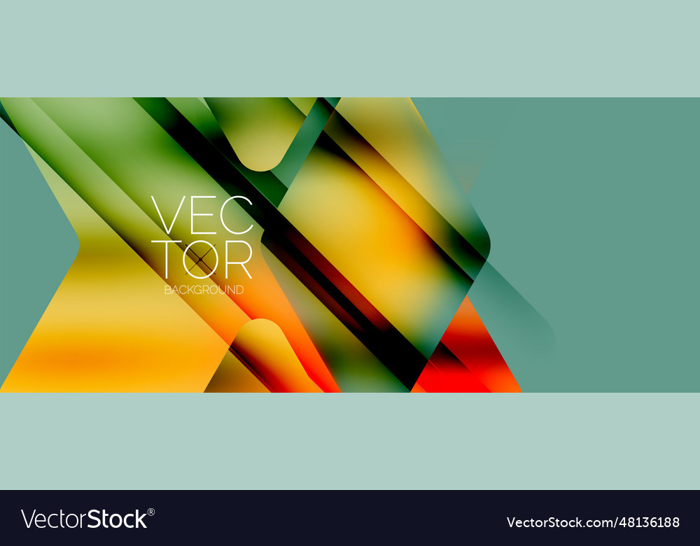 Fluid gradient arrow geometric minimal background vector image Fluid gradient arrow geometric minimal background