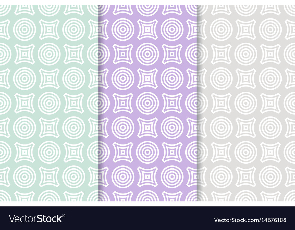 Geometric round shape seamless pattern