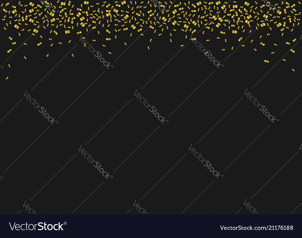 Golden confetti background