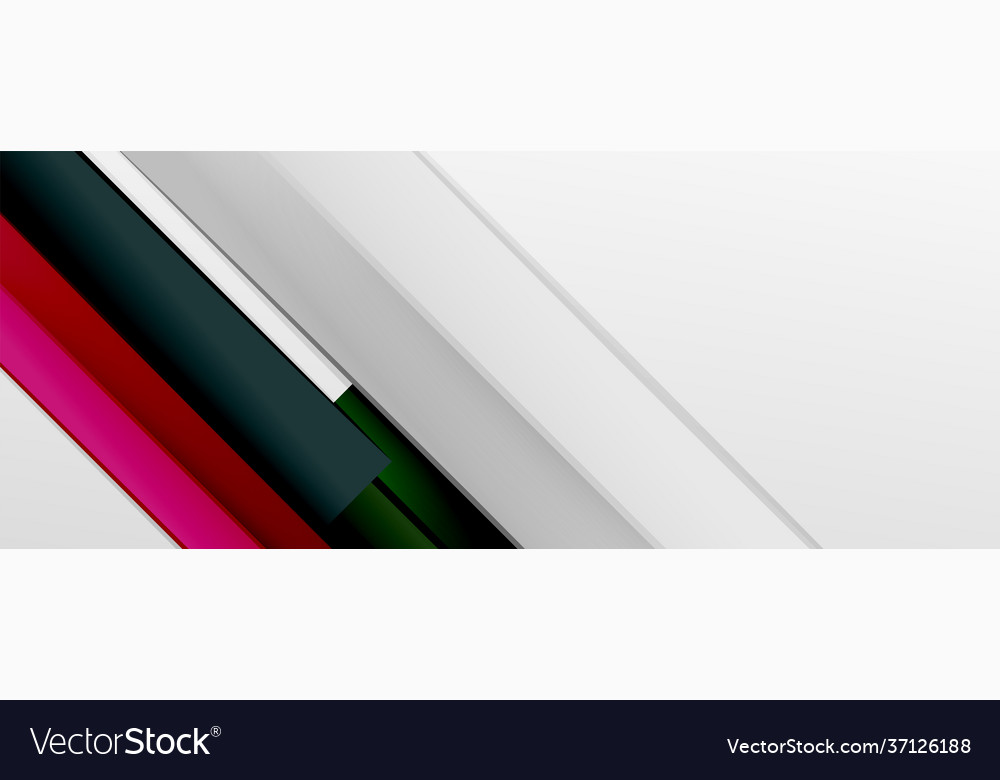 Multicolored lines background design template vector image Multicolored lines background design template