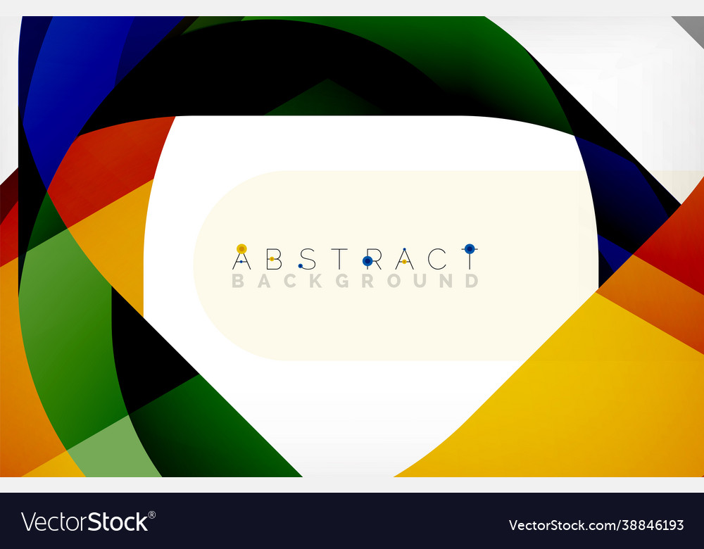 Abstract square shape with overlapping waves vector image Abstract square shape with overlapping waves