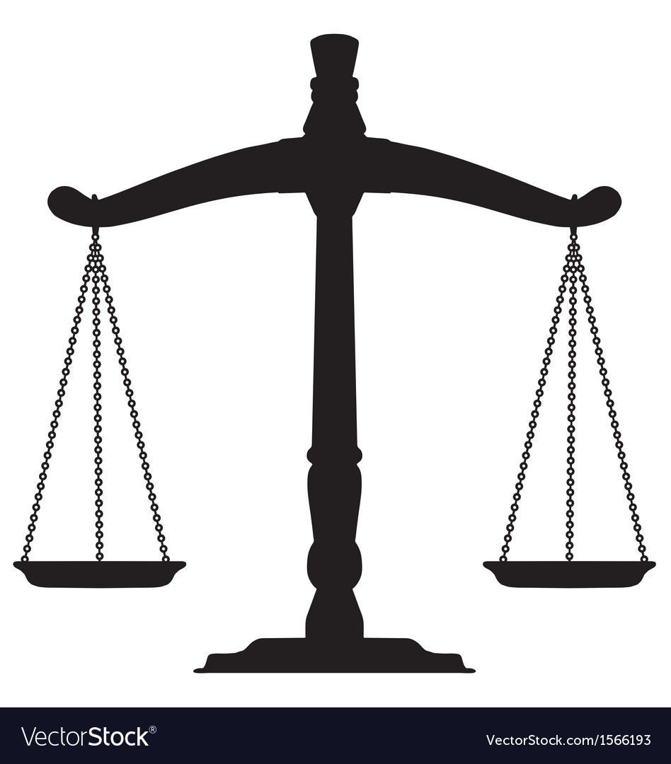 Balance scale Royalty Free Vector Image - VectorStock