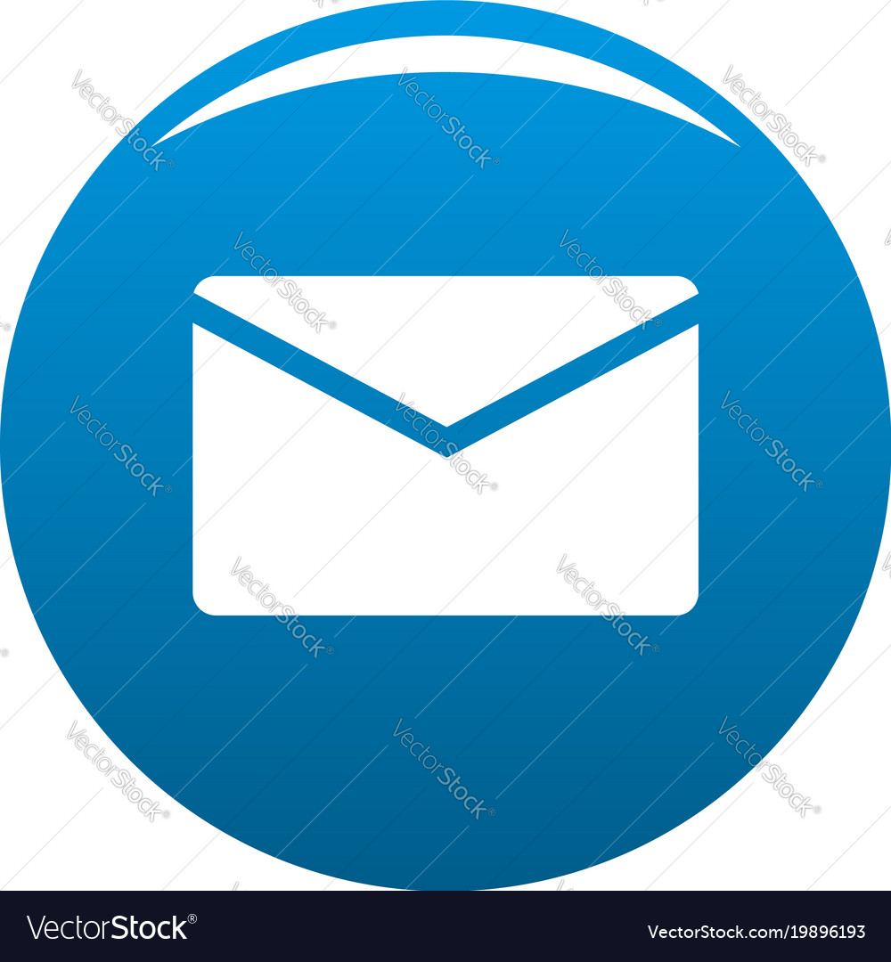 Download Mail icon blue Royalty Free Vector Image - VectorStock