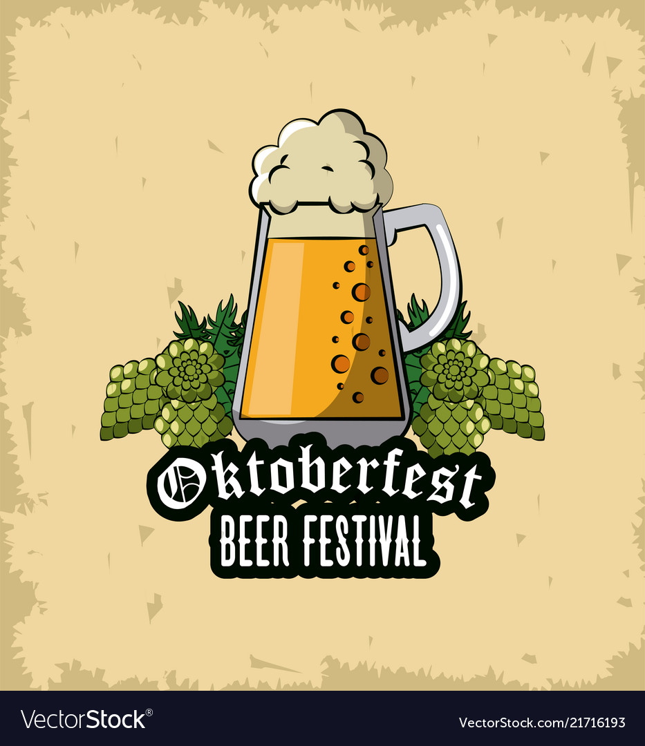 Oktober fest card Royalty Free Vector Image - VectorStock