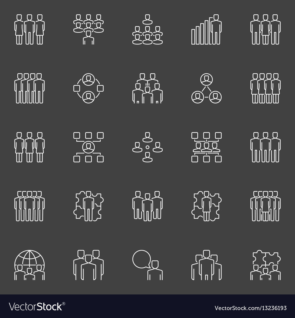 Menschen Icons Set