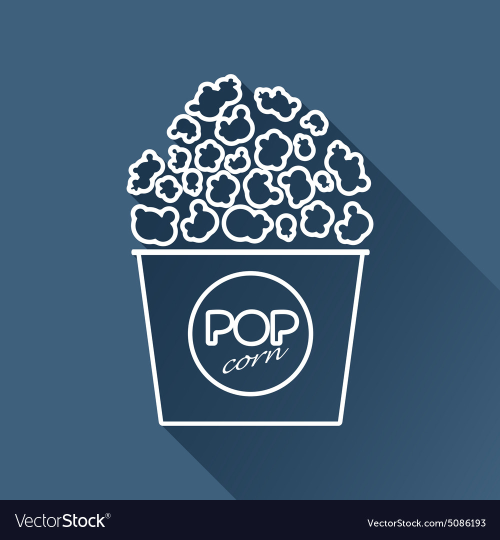 Popcorn icon eps10